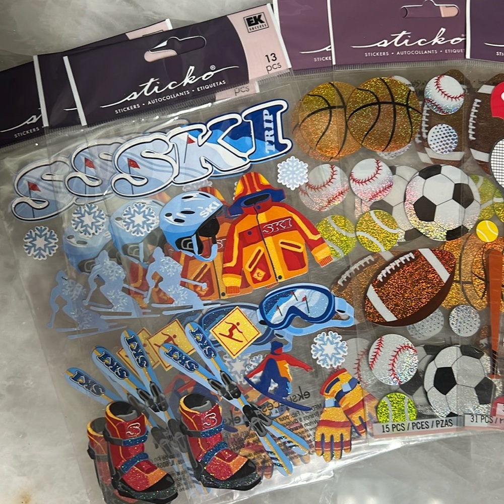 15 Craft stickers for photo albums or memory books